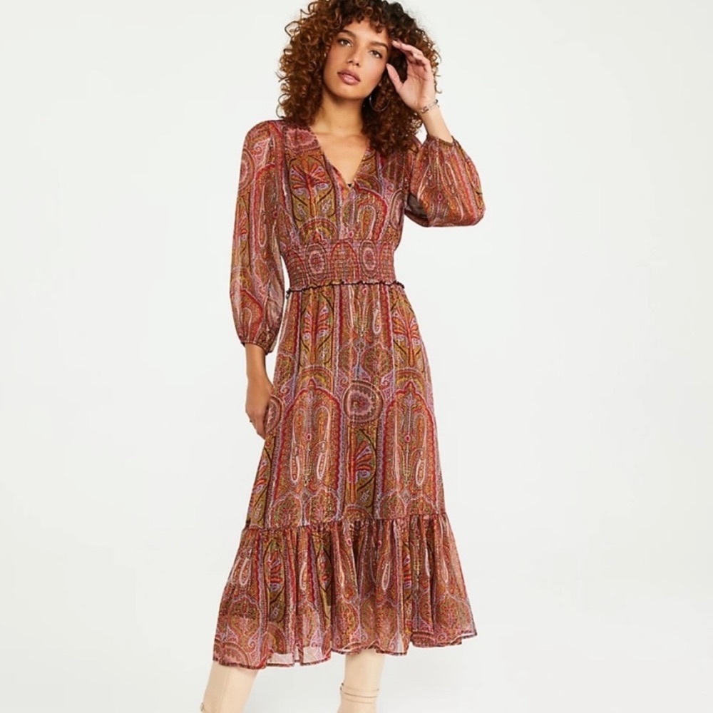 NWT Petite - Ann Taylor cinch waist maxi dress